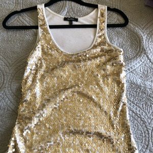 Gold Sequin Tank